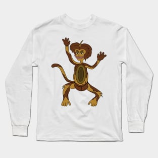 Cute Big Monkey Artwork Long Sleeve T-Shirt
